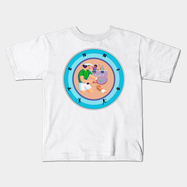 Tennis Kids T-Shirt by Tanu Fashion